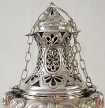 French Antique Solid Silver Thurible